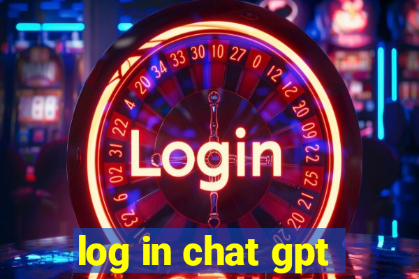 log in chat gpt